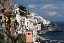 Walking tours provide stunning views of the Amalfi coast.